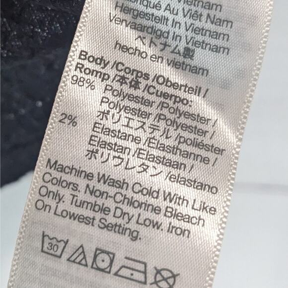 NWT Madewell V-Neck Sleeveless Crop Top Black Women's Size Large Style NL022 - Picture 11 of 11